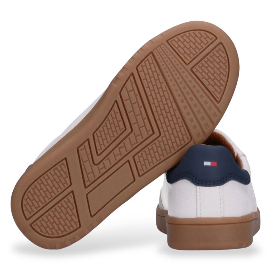 Sneakers stile retrò con dettagli neutri da bambino Tommy Hilfiger | T3X9340811269B159X